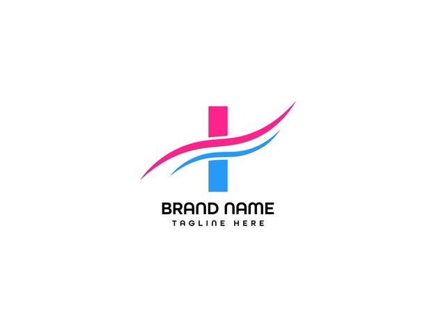 plantilla de diseño de logotipo de la letra I