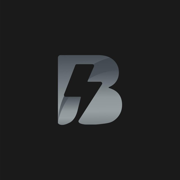 Plantilla de diseño de logotipo de letra inicial B. Elementos de diseño del icono del logotipo de la letra B.