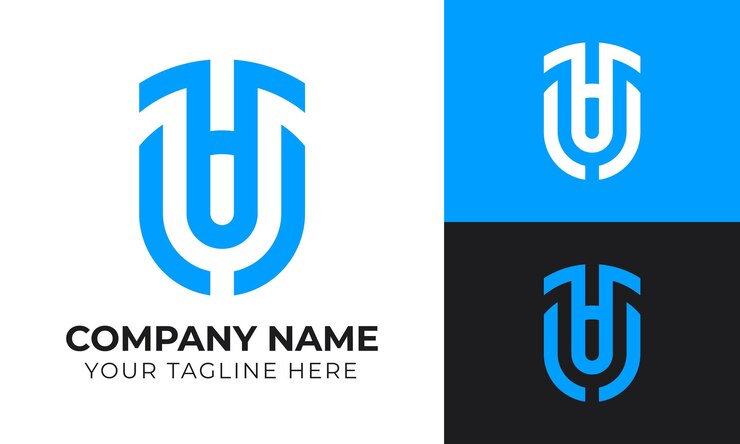 Vector plantilla de diseño de logotipo de letra inicial de monograma abstracto minimalista moderno creativo