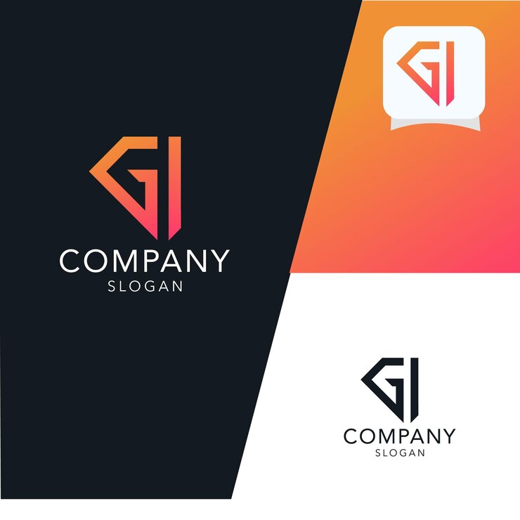 Vector plantilla de diseño de logotipo de letra inicial de monograma moderno
