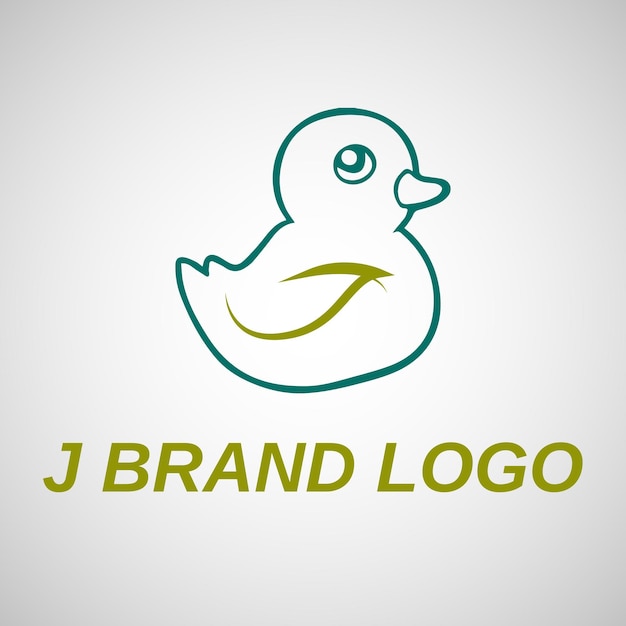 Plantilla de diseño de logotipo de letra j creativa