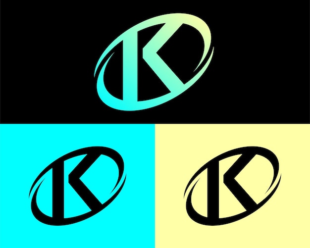Plantilla de diseño de logotipo de letra K creativa