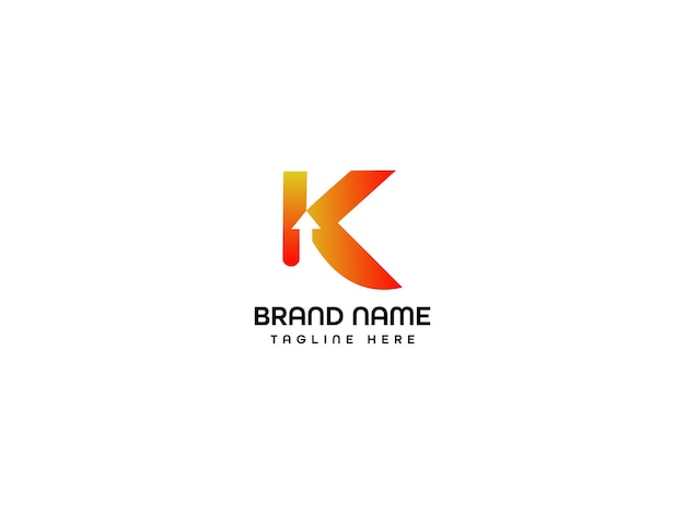 Plantilla de diseño de logotipo de letra K