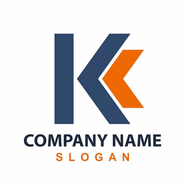 Plantilla de diseño de logotipo de letra k