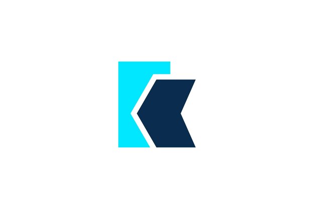 Plantilla de diseño de logotipo letra K