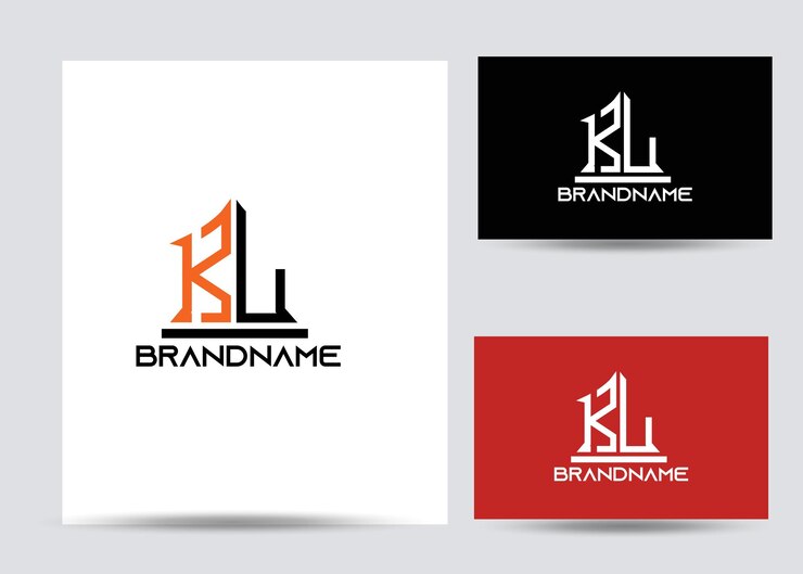 Vector plantilla de diseño de logotipo de letra kl corporativa única y moderna