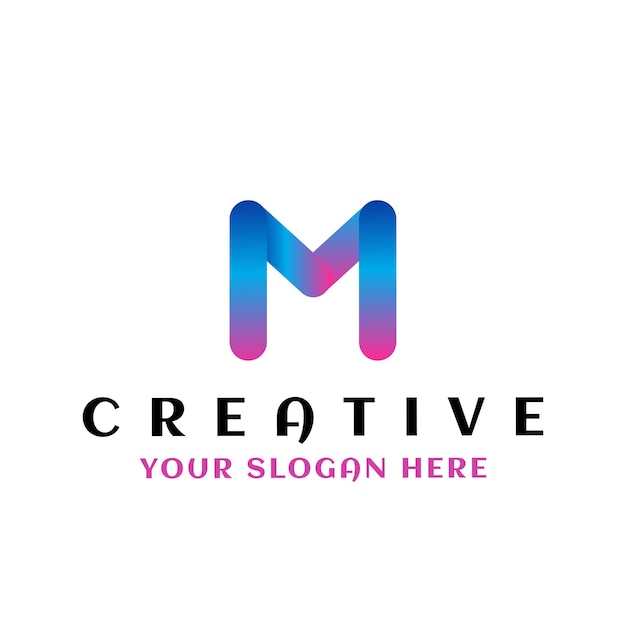 Plantilla de diseño de logotipo de letra M Logotipo de letra M inicial icono de logotipo de letra m