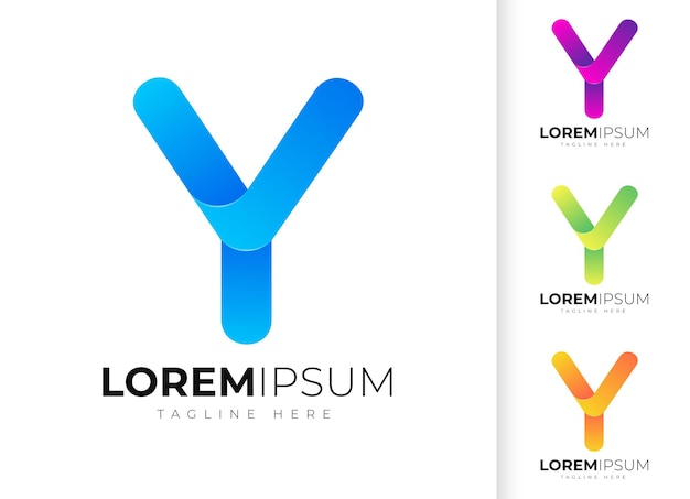 Vector plantilla de diseño de logotipo de letra y moderna