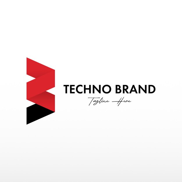 plantilla de diseño del logotipo de la letra monograma BR