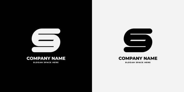 Plantilla de diseño de logotipo de letra monograma s