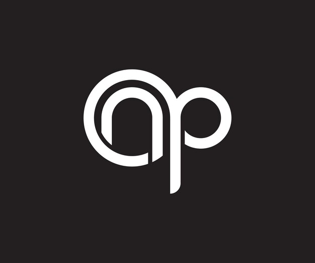 plantilla de diseño del logotipo de la letra NP