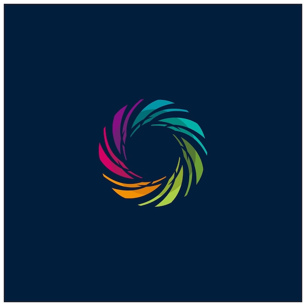plantilla de diseño de logotipo de letra O Tecnología abstracta conexión de puntos cruz vectorial logotipo icono círculo logotipo