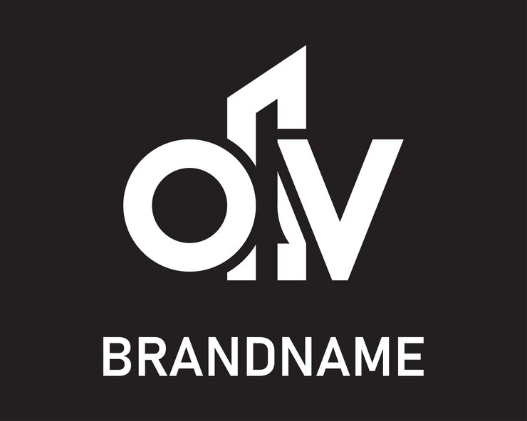 Vector plantilla de diseño del logotipo de la letra ov