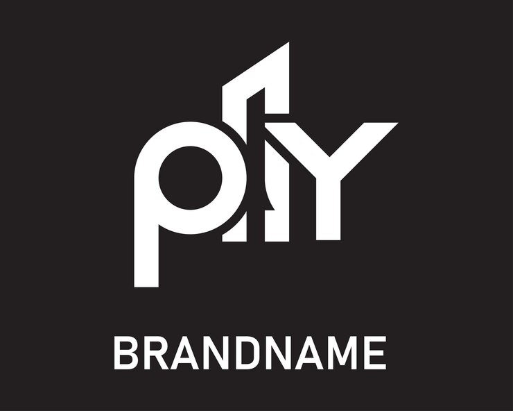 Vector plantilla de diseño del logotipo de la letra py