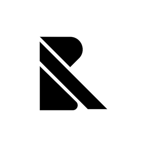 Plantilla de diseño de logotipo de letra r simple