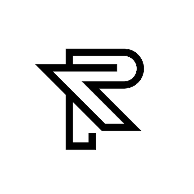 Plantilla de diseño de logotipo de letra R simple