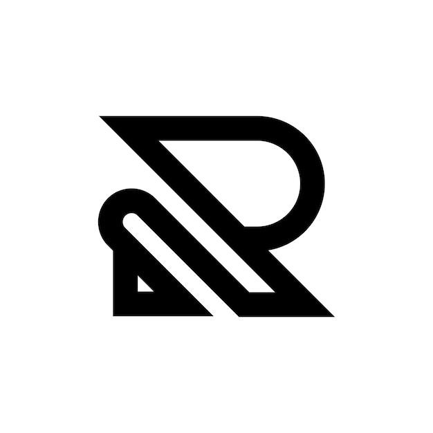 Plantilla de diseño de logotipo de letra R simple