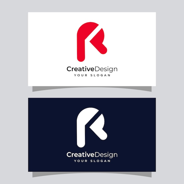 Plantilla de diseño de logotipo letra r