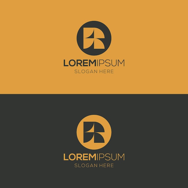 Plantilla de diseño de logotipo de letra R