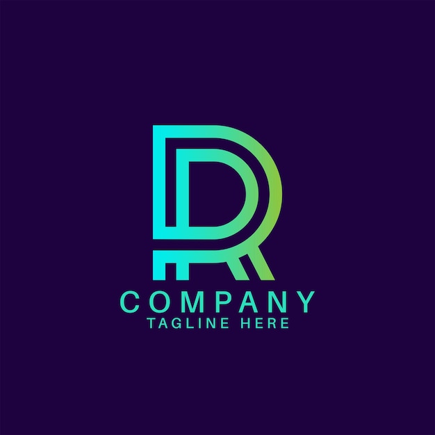 Plantilla de diseño de logotipo de letra R