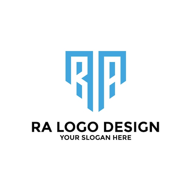 Vector plantilla de diseño de logotipo letra ra