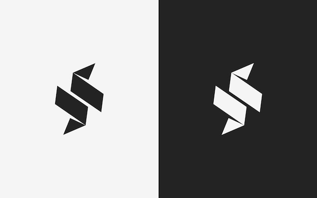 plantilla de diseño de logotipo de la letra S minimalista y moderna