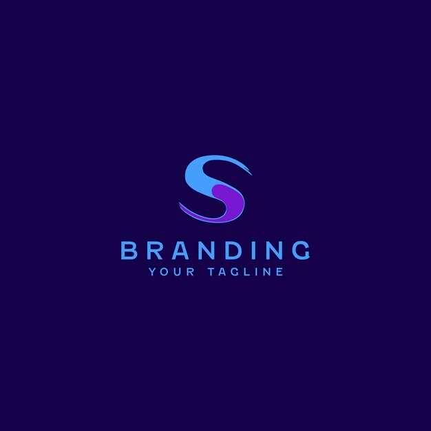 Plantilla de diseño de logotipo de letra S