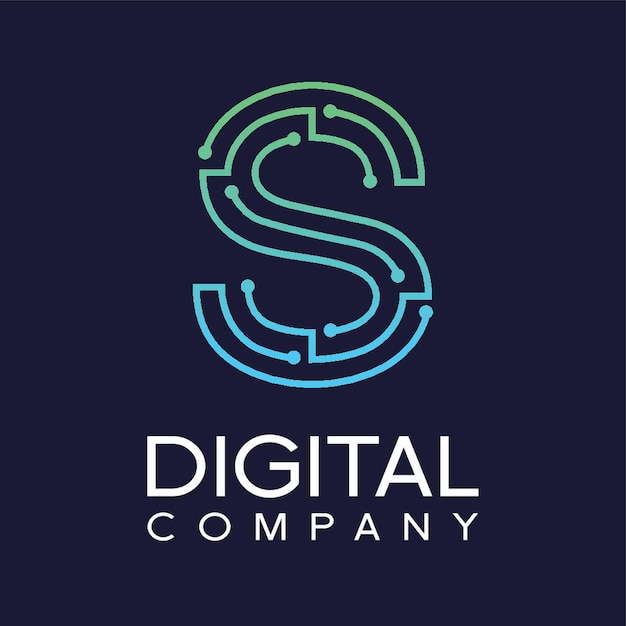 Plantilla de diseño de logotipo de letra S