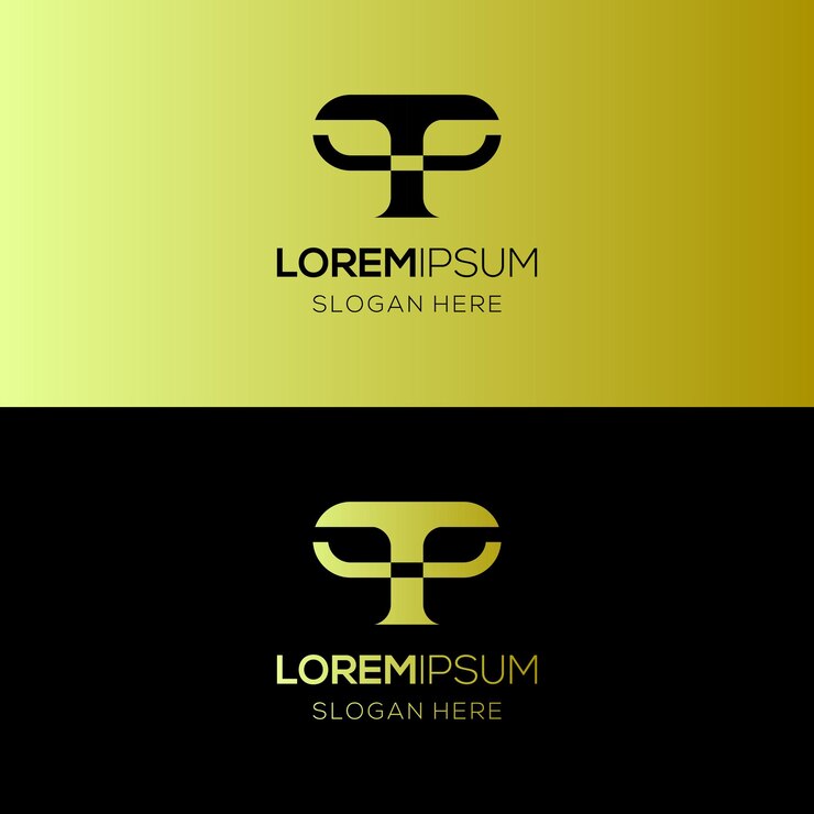 Vector plantilla de diseño del logotipo de la letra simple tp o t