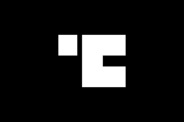 plantilla de diseño del logotipo de la letra T C