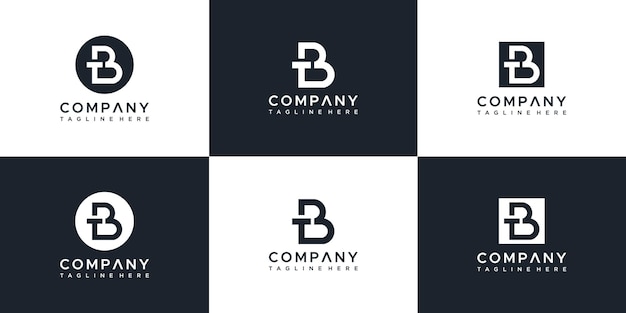 Plantilla de diseño de logotipo letra tb