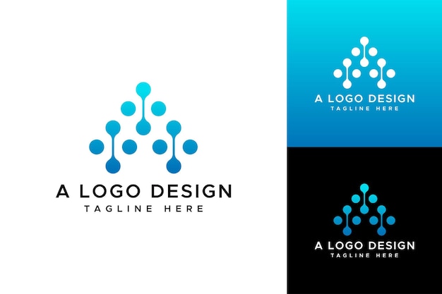 Una plantilla de diseño de logotipo de letra Tech