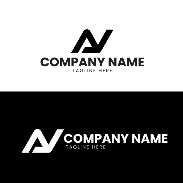 Una plantilla de diseño de logotipo de la letra V