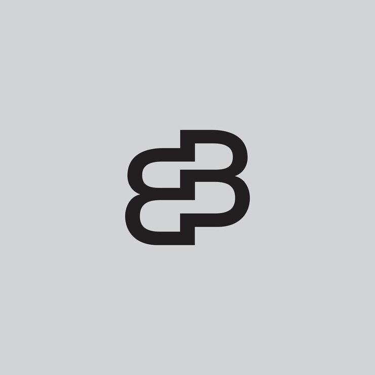 plantilla de diseño del logotipo de la letra vectorial BB