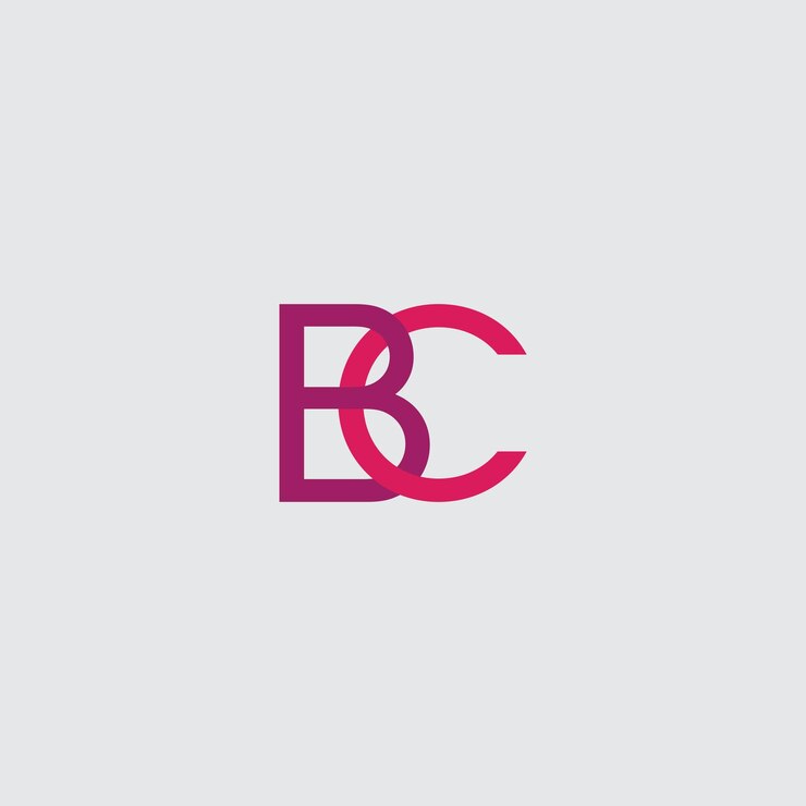plantilla de diseño del logotipo de la letra vectorial BC