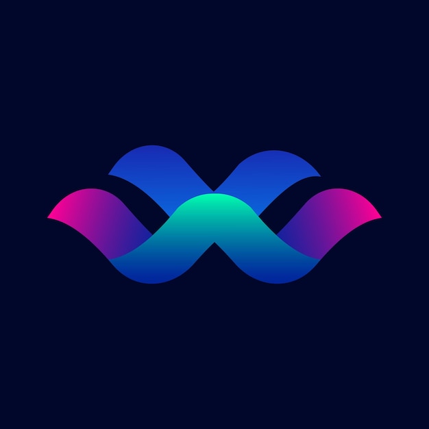 Plantilla de diseño de logotipo de letra W abstracta