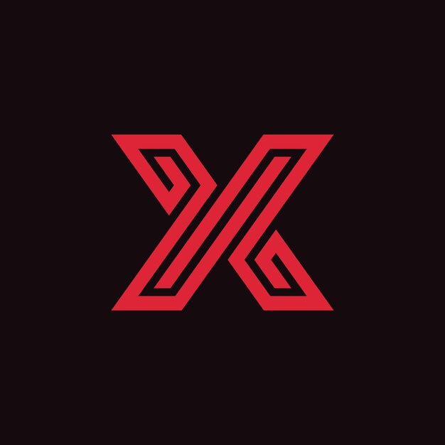 Plantilla de diseño de logotipo de letra x vector de xtreme