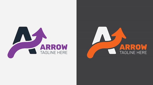 Una plantilla de diseño de logotipo de letra