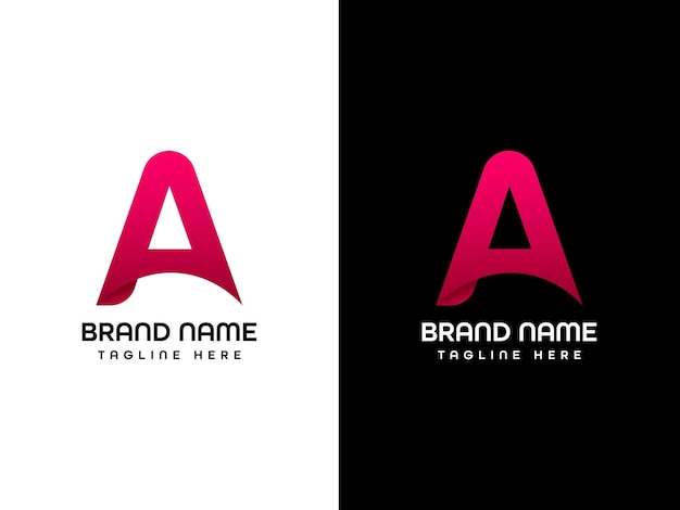 Una plantilla de diseño de logotipo de letra