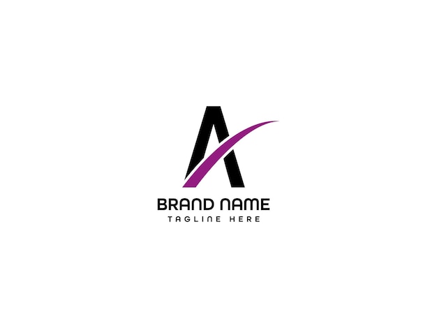 Una plantilla de diseño de logotipo de letra