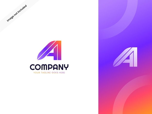Plantilla de diseño de logotipo letra A
