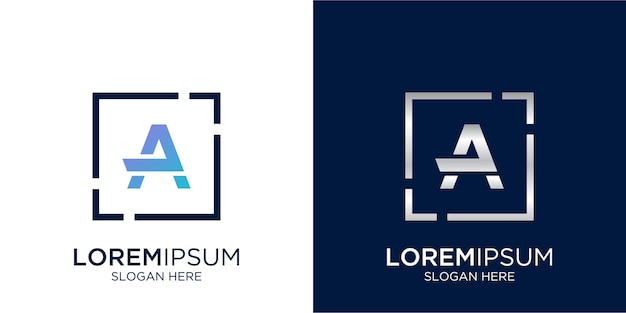 Plantilla de diseño de logotipo letra a