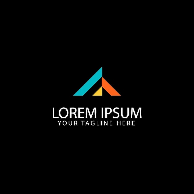 Plantilla de diseño de logotipo letra A
