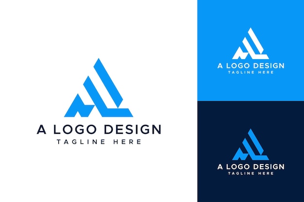 Una plantilla de diseño de logotipo de letra