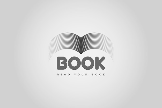 Plantilla de diseño de logotipo de libro