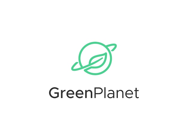 Plantilla de diseño de logotipo de licencia y planeta