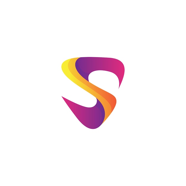 plantilla de diseño de logotipo lineal de marco de escudo