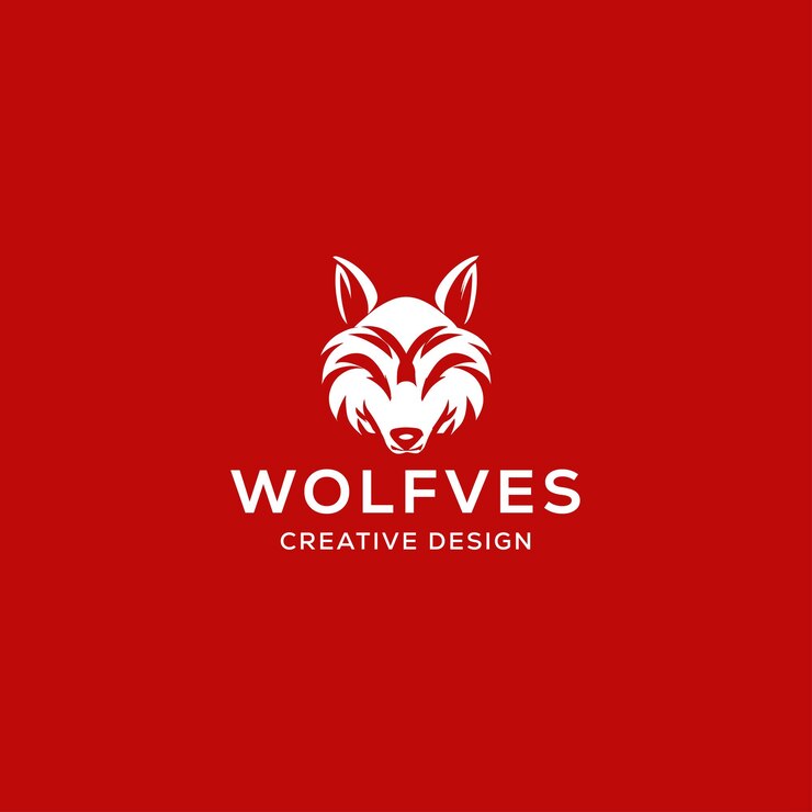Vector plantilla de diseño de logotipo de lobo