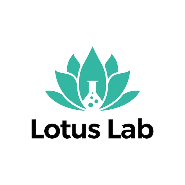 Plantilla de diseño de logotipo de Lotus Lab