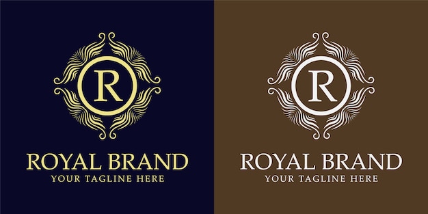 Plantilla de diseño de logotipo de lujo real
